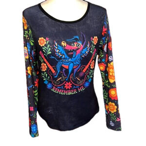 Mexican COCO Day of The Dead Remember Me Seize Your Moment Colorful shirt S